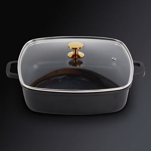 Cocotte carrée peu profonde