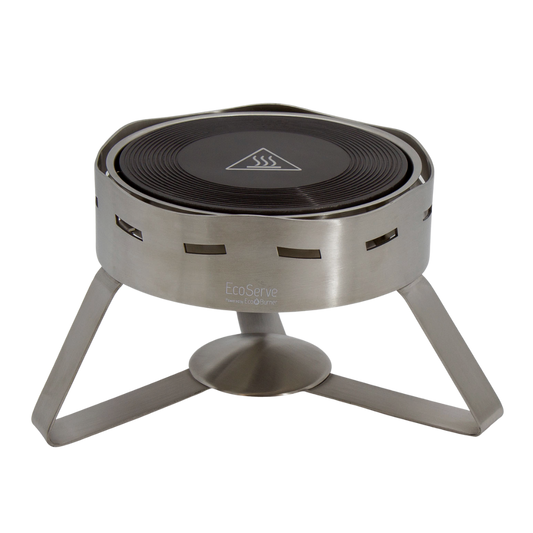 EcoServe Rond en Acier Inoxydable Brossé (Grand)