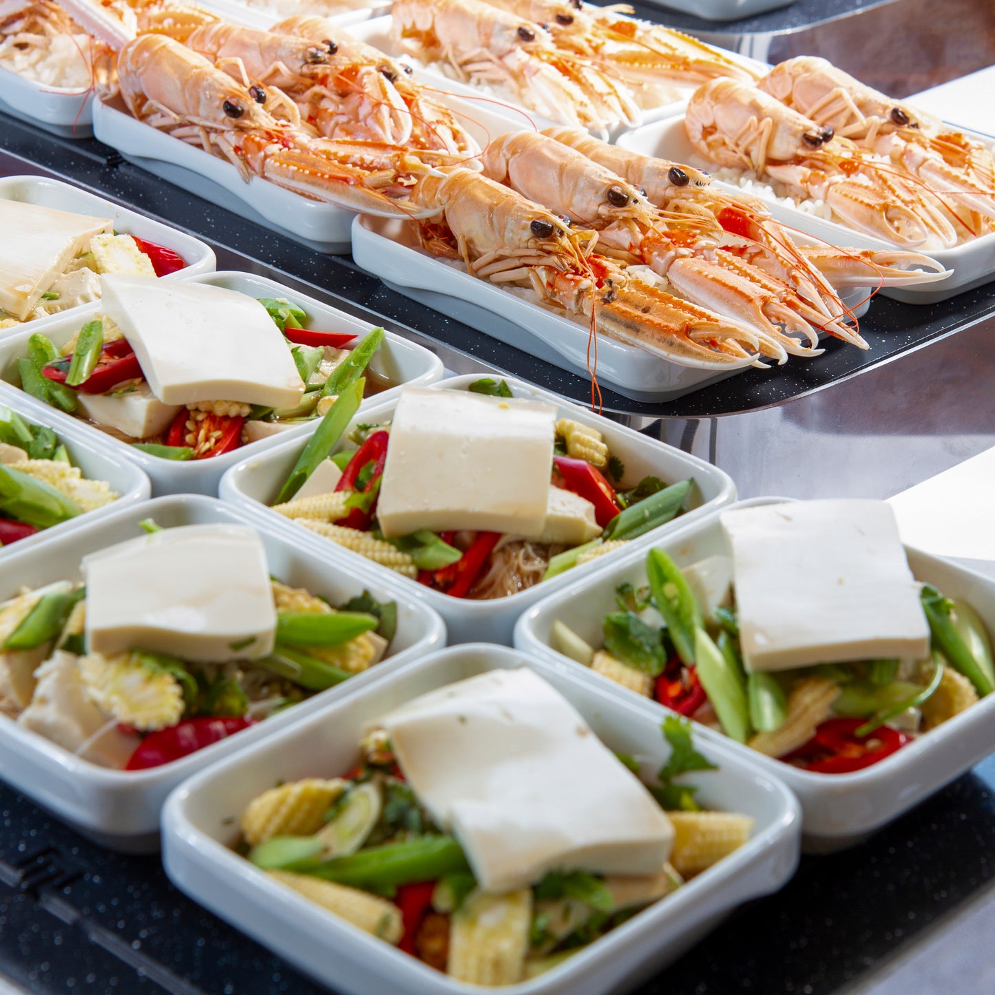 Portion individuelle carrée pour EcoServe GN (convient pour 8 personnes)